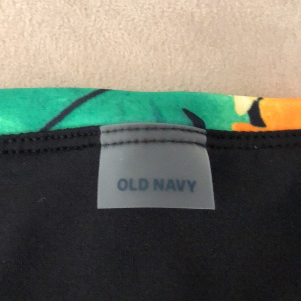 Old Navy floral bikini bottom, tie front, size L - Picture 5 of 7
